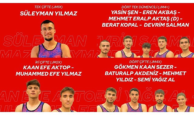 Türkiye Kürek Ulusal Ekibi, Polonya’da düzenlenecek Gençler Avrupa Kürek Şampiyonası’nda çaba edecek